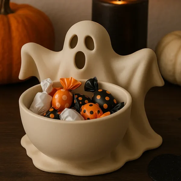 Bol con forma de fantasma para dejar llaves y objetos pequeños